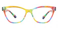 Alexandria Cat Eye Prescription Glasses - Rainbow