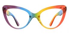 Ayesha Cat Eye Prescription Glasses - Rainbow