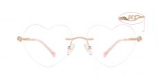 Cupid Rimless Single Vision Glasses - Rose Gold