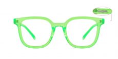 Florian Square Prescription Glasses - Neon Green