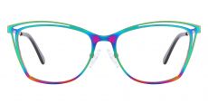 Morrow Cat Eye Prescription Glasses - Iridescent