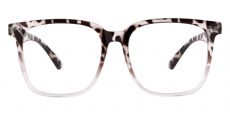 Peabody Square Prescription Glasses - Gradient Leopard