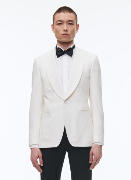 Wool, mohair and silk tuxedo jacket